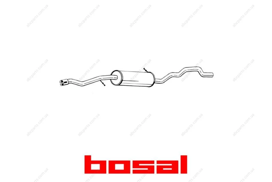 Глушитель средняя часть VW Sharan 02-10 1.9D BOSAL 288-507 (фото 1)