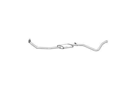 Глушитель, алюм. сталь, средн. часть PEUGEOT 306 1.4i, 1.6i (01-02) HTB BOSAL 288-891