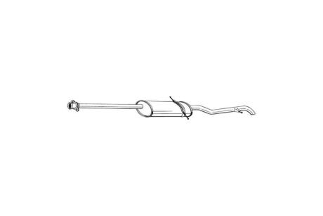 Глушитель, алюм. cталь, задн. часть MERCEDES A140L 1.4, 1.6, 1.9 (02/01-10/04) LWB BOSAL 289-031