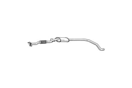 Глушник, алюм. сталь, передн. част. FIAT GRANDE PUNTO (05-) BOSAL 289-037