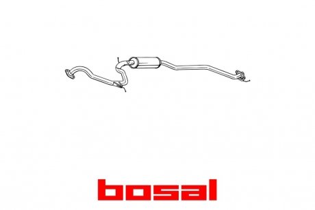 Глушитель средняя часть HONDA CIVIC 05- BOSAL 290-011