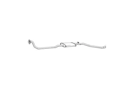 Глушитель, алюм. сталь, средн. часть PEUGEOT PARTNER 96-00 (293-111) BOSAL '293-111