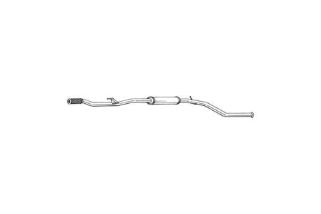 Глушник, алюм. сталь, середн. частина PEUGEOT 206 SW (2E/K) 1.4 16V (03-) BOSAL 295-087