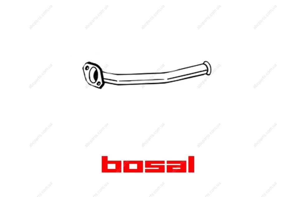 Труба выхлопная передняя часть PEUGEOT 206 00-03 (741-015) BOSAL '741015 (фото 1)