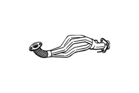 Глушник, алюм. сталь, передн. част. VW GOLF 1.6 FSi 01-04 BOSAL 753-531
