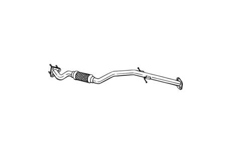 Глушитель, алюм. сталь, передн. часть OPEL INSIGNIA 2.0 CDTi Turbo (07/08-) STW BOSAL 800-187