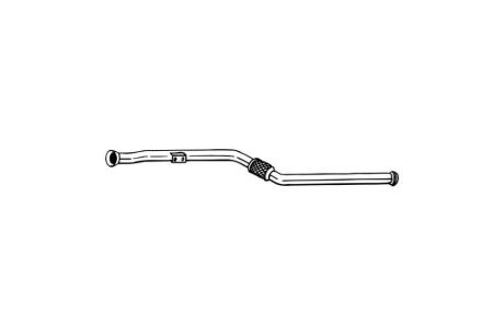 Глушитель, алюм. сталь, передн. часть MERCEDES C-CLASS 07-14 BOSAL 850-165