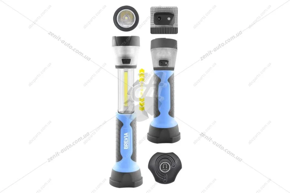 Фонарик инспекционный LED телескопический 3W COB+1W LED+8LED кемпінг, 300lm, 2000mAh, type-C Brevia BREVIA 11330 (фото 1)