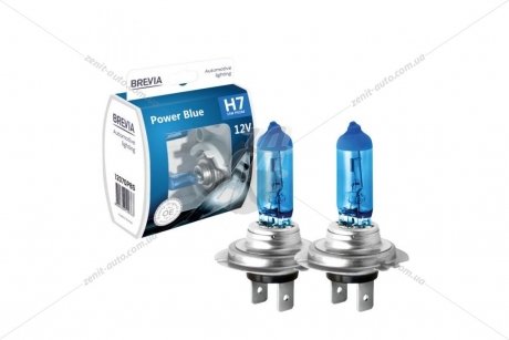 Лампа галоген H7 12V 55W Blue EXTRA LIGHT S2 (к-т 2шт) BREVIA 12070PBS