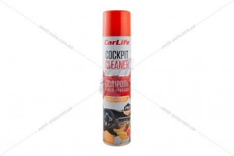 Полироль панели приборов Cockpit Cleaner 320мл мультифрукт CarLife CF326