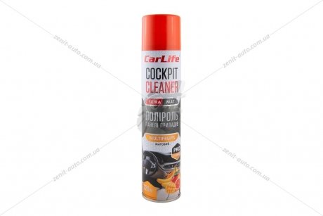 Полироль панели приборов Cockpit Cleaner 320мл EXTRA MAT мультифрукт CarLife CF345