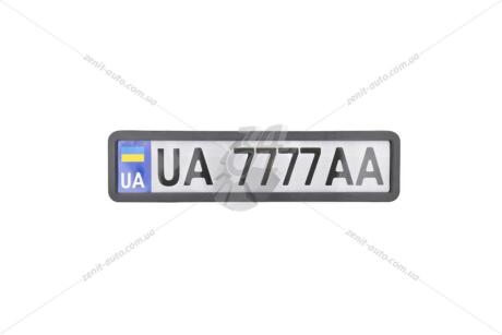 Рамка номерного знака черная матовая CarLife NH420