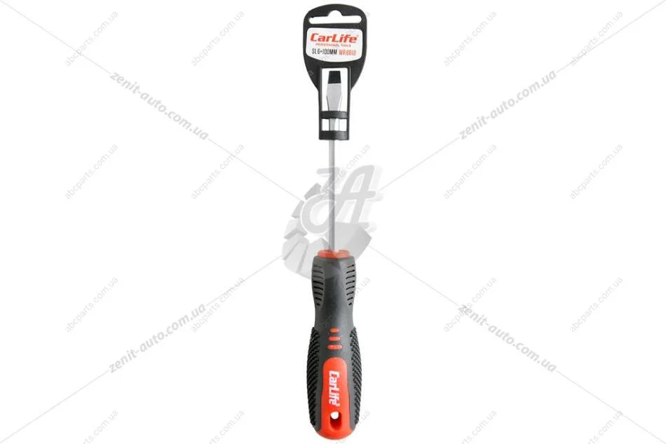 Отвертка плоская SL6х100мм CARLIFE CarLife WR6610 (фото 1)
