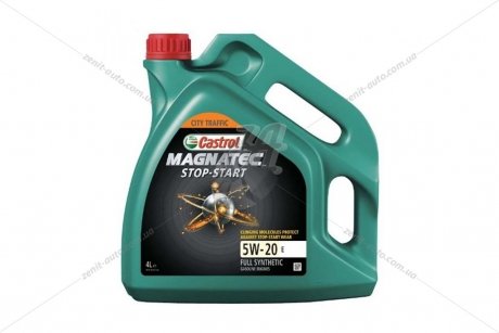 Масло ДВС 5W-20 MAGNATEC STOP-START API SN, ILSAC GF-5, Ford M2C948-B, 4л, синт. CASTROL 15D8EF