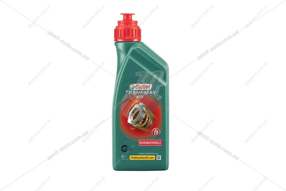 Масло трансмисс. Castrol TRANSMAX ATF DX III MULTIVEHICLE, 1л,синт. CASTROL '15F176 (фото 1)