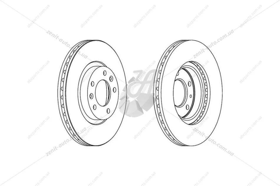Диск тормозной передний (кратно 2) Citroen Jumper II/ Peugeot 508 I CHAMPION 562126CH (фото 1)