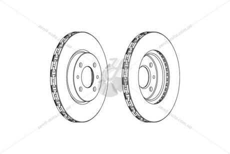 Диск гальмівний передній (кратно 2) Citroen Nemo (08-)/ Fiat Fiorino (07-), Doblo (05-) CHAMPION 562178CH