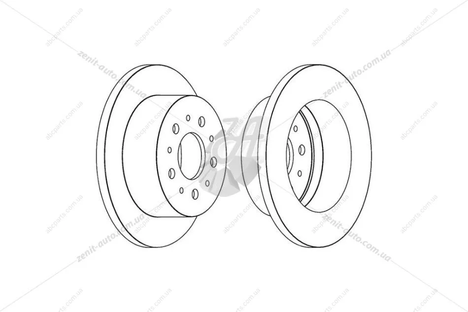 Диск гальмівний задній (кратно 2) Citroen Jumper II/ Fiat Ducato (06-)/ Peugeot Boxer (05-) CHAMPION 562526CH (фото 1)