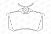 Колодки тормозные дисковые задние Citroen Berlingo (96-11)/VW Polo III (95-09) CHAMPION 571361CH (фото 2)