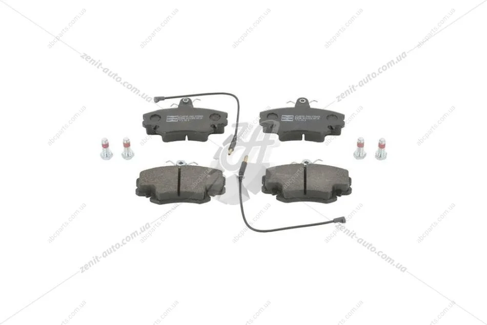 Колодки тормозные дисковые передние PEUGEOT 205, 309, RENAULT Clio, Clio II, Espace I, Fuego, Megane, Megane Scenic, Twingo, Ra CHAMPION 571526CH (фото 1)