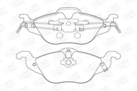 Колодки тормозные дисковые передние Opel Astra G CHAMPION '571968CH