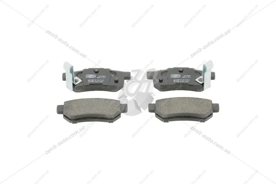 Колодки тормозные дисковые задние HONDA CIVIC VI Fastback (MA, MB) 94-01, CIVIC VI Hatchback (EJ, EK) 95-01 CHAMPION 572136CH (фото 1)