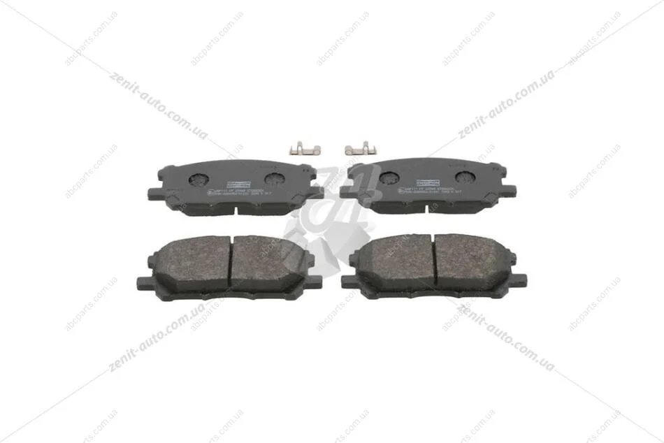 Колодки гальмівні дискові передні Lexus RX (03-08)/ Toyota Highlander/Kluger (00-) CHAMPION 572562CH (фото 1)