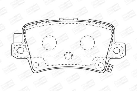 Колодки тормозные дисковые задние Honda Civic (VIII,IX) CHAMPION '572580CH