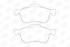 Колодки тормозные дисковые передние Volvo S60 I, S80 I, V70 (I,II), XC70 I, XC90 I CHAMPION '573003CH (фото 1)
