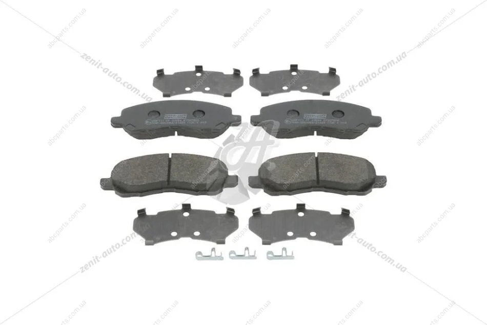 Колодки гальмівні дискові передні Mitsubishi Lancer (IX,X), Outlander (I,II,III) CHAMPION 573278CH (фото 1)