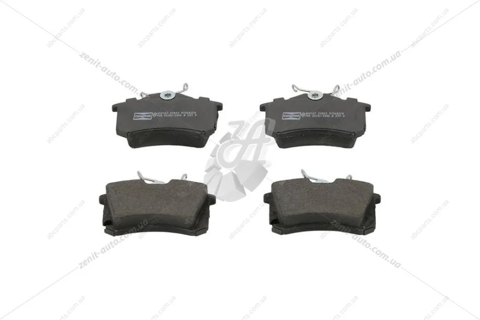 Колодки тормозные дисковые задние AUDI A2 (8Z0) 00-05|SEAT TOLEDO III (5P2) 04-09|VW GOLF V (1K1) 03-10 CHAMPION 573682CH (фото 1)