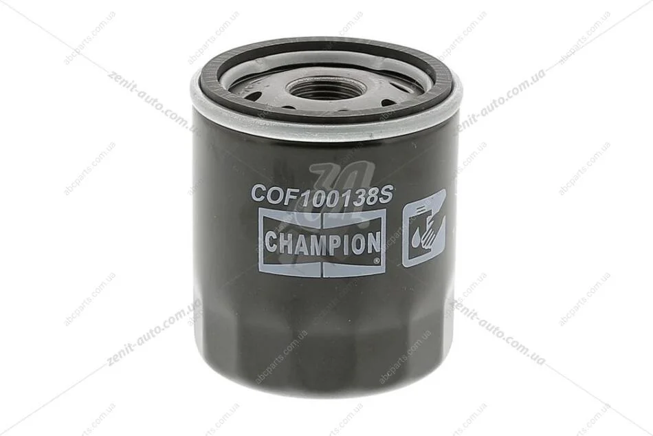 Фильтр масляный Geely CK, MK 1.5, 1.6i/ Suzuki SX4 (06-) 2.0i/ Toyota Camry (V4) 2.4i CHAMPION COF100138S (фото 1)
