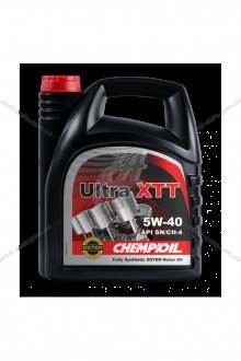 Масло ДВС 5W-40 Ultra XTT SN/CF, ACEA A3/B4, 4 л, синт. Chempioil CH9701-4