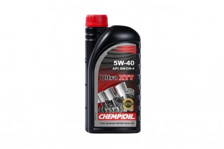 Масло ДВС 5W-40 Ultra XDI CI-4/SL, ACEA B4/A3, VW 502.00/505.00, 1л, синт.(metal) Chempioil CH9703-1ME