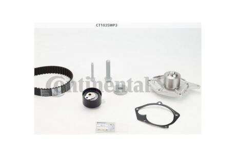 Комплект ременя ГРМ з помпою Renault Kangoo 1,5 DCI 04/04>, Duster 1,5DCI 10> Contitech CT1035WP3