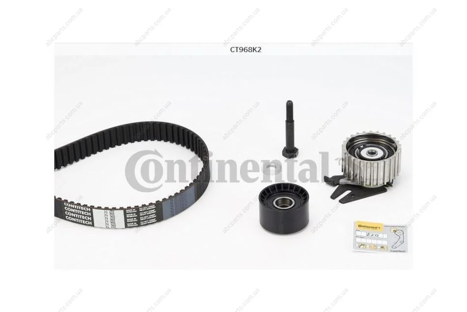 Комплект ременя ГРМ Fiat Doblo 1,9 JTD 01> ContiTech Contitech CT968K2 (фото 1)