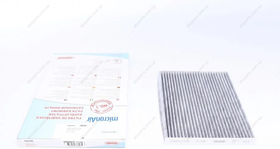 Фільтр салону вугільний NISSAN Qashqai/X-Trail 2007- Corteco CORTECO 80000875 (фото 1)
