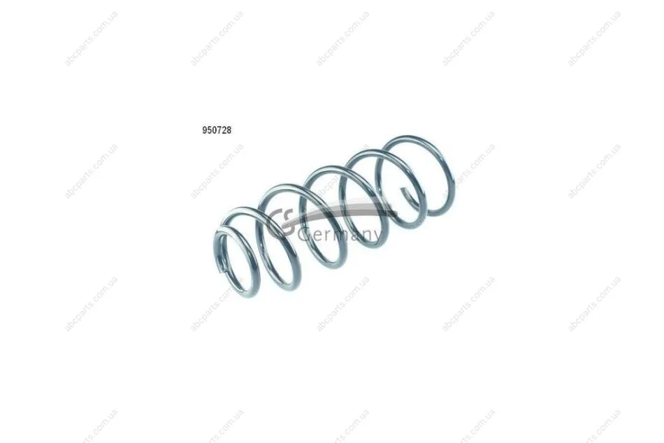Пружина подвески передняя (кратно 2) VW Golf IV (sport) 1.9TDI (97-05)/New Beetle 1.9TDI, 2.0 (98-10) (14.950.728) CS Germany '14.950.728 (фото 1)