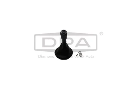 Ручка КПП с пыльником черный 6 ступ VW T5 (03-15) DPA 77111239102