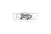 Молдинг бампера правий білий VW Passat CC (08-12) DPA 88071788302 (фото 1)