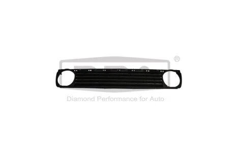 Решітка радіатора без емблеми (два отвори під фари) VW Golf II (19E,1G1) (83-92),Jetta II (19e, 1G2, 165) (84-92) DPA 88530057502