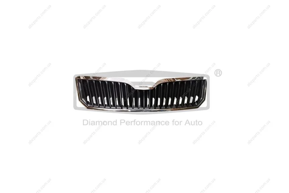 Решетка радиатора без эмблемы с хром рамкой Skoda Superb (14-) DPA 88531829802 (фото 1)
