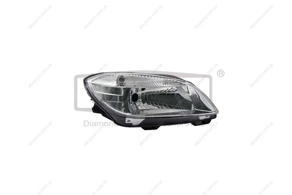 Фара правая без линзы белая Skoda Fabia (06-14),Roomster (06-15) DPA 99411287002 (фото 1)