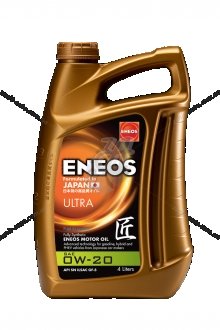 Масло ДВС 0W-20 ULTRA API SM, ILSAC GF-5, 4л, синт. Eneos EU0021301N