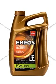 Масло ДВС 0W-20 ENEOS ULTRA API SM, ILSAC GF-5, 4л, синт. Eneos EU0021301N