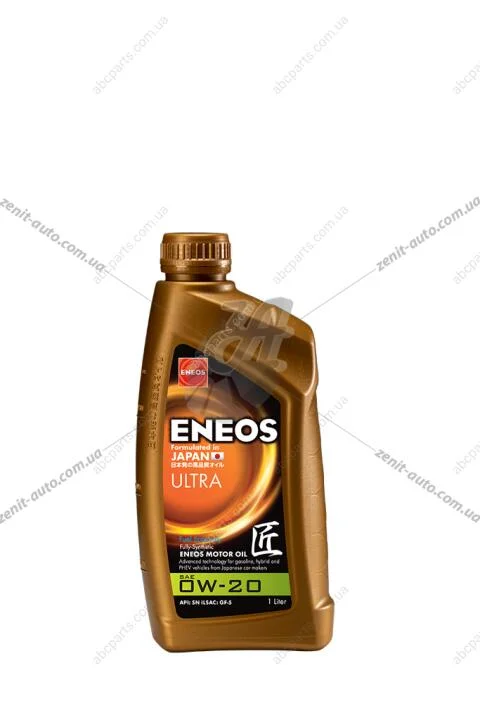 Олива моторна 0W-20 ENEOS ULTRA API SM, ILSAC GF-5, 1л, синт. Eneos EU0021401N (фото 1)