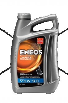 Масло трансмисс. 75W-90 GEAR OIL API GL-5, 4л, синт. Eneos EU0080301N