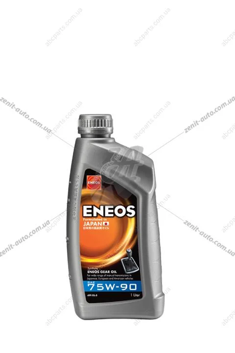 Масло трансмисс. 75W-90 ENEOS GEAR OIL API GL-5, 1л, синт. Eneos EU0080401N (фото 1)
