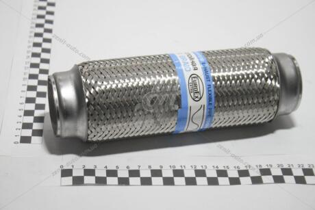Гофра глушителя (50*230) Авео 3-х слойная (нерж. сталь, длин/фланец) EuroEx 50x230/3