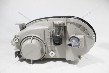 Фара блок Ланос/Сенс прав (без эл.кор) (серый корпус) EuroEx EX-HL04611GR